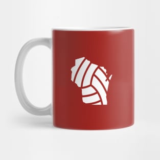 Wisconsin Volleyball Icon - Indoor Beach Grass Mug